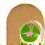 Leaf and wood grain icon